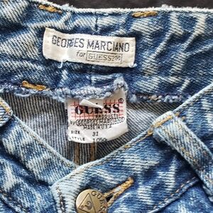 80's Guess - Blue Acid Washed Jeans Size 31
